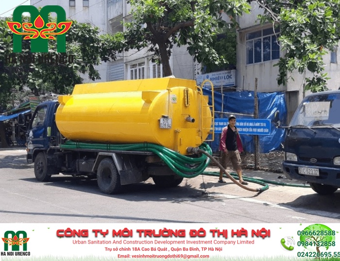 Hút bể phốt Quận Bắc Từ Liêm bảo hành 2 năm